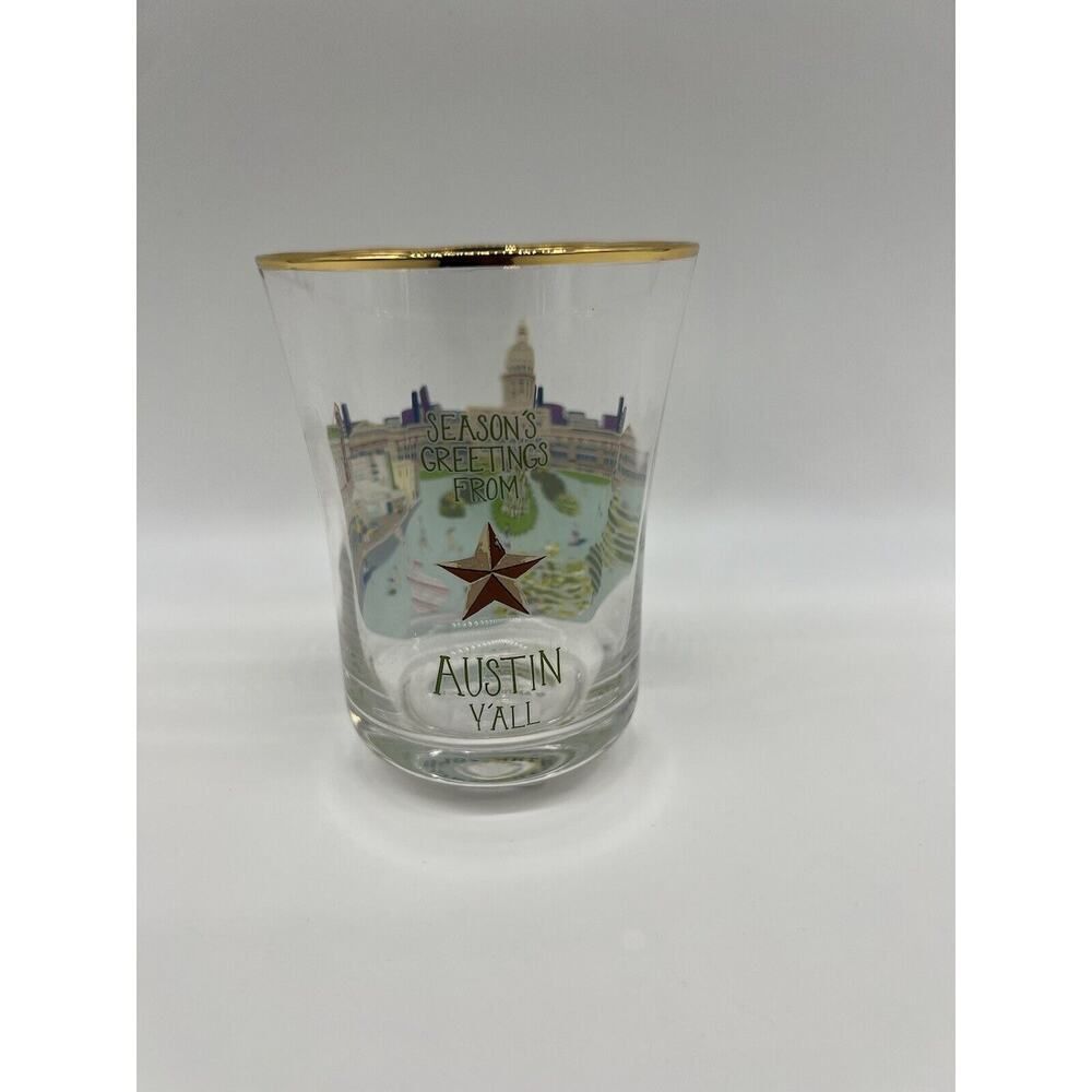 Anthropologie Holiday In The City Juice Glass Drinking Glasses 2024 Full Set - Picture 13 of 16